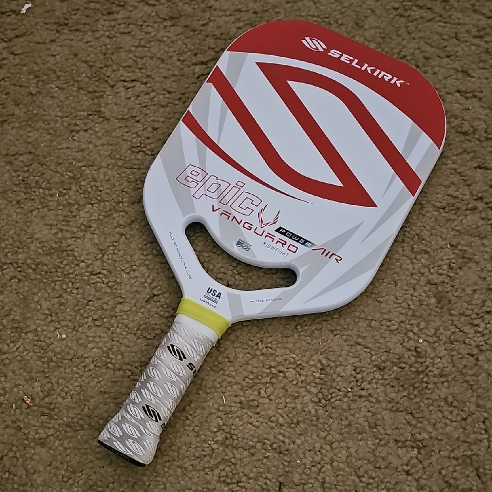 Selkirk Epic Vanguard Air Pickleball Paddle - Red and White